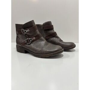 Eurosoft Sarina Women's Brown Buckled Side Zipper‎ Ankle Boots Size US 8.5 M